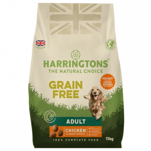 HARRINGTONS GRAIN-FREE DRY ADULT DOG FOOD CHICKEN & SWEET POTATO 15 kg