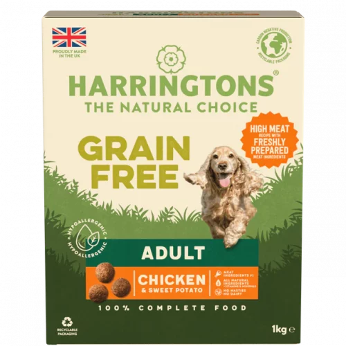 HARRINGTONS GRAIN-FREE DRY ADULT DOG FOOD CHICKEN & SWEET POTATO 1 kg