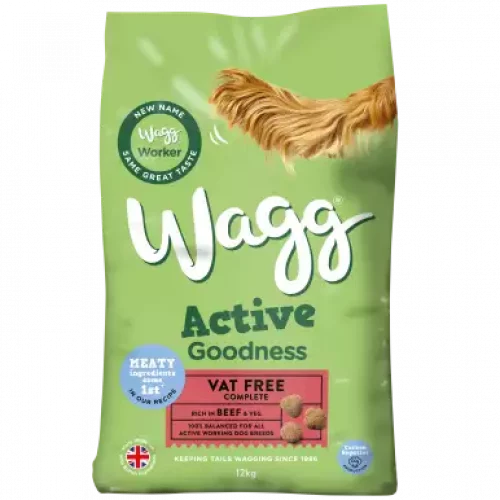 Wagg Active Complete Dry Food Beef & Veg 12 kg