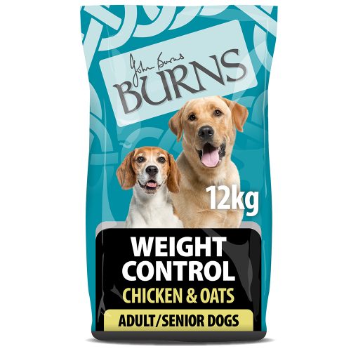 Burns Adult & Senior Weight Control+ – Chicken & Oats 12kg