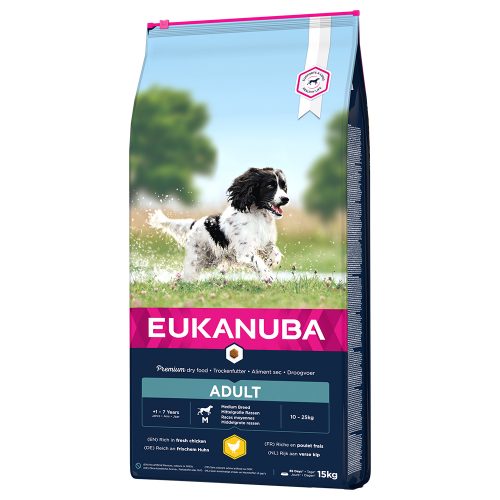 Eukanuba Active Adult Medium Breed – Chicken 15kg