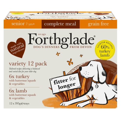 Forthglade Complete Meal Grain Free Senior Dog – Turkey & Lamb