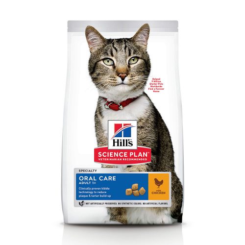Hill’s Science Plan Oral Care Dry Adult Cat Food Chicken Flavour 1.5kg