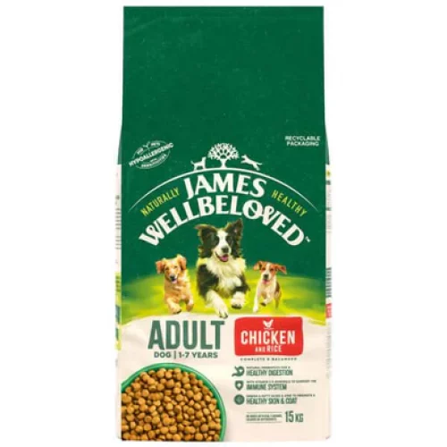 James Wellbeloved Adult Chicken and Rice 15 kg Bag Dry Dog Food