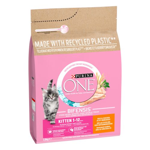 Purina ONE Dry Kitten Food Chicken and Wholegrain 2.8kg