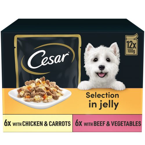 Cesar Deliciously Fresh Wet Dog Food Mixed Selection in Jelly 12x100g Pouches